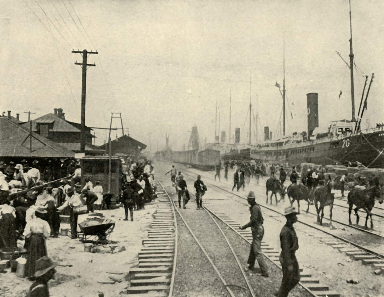 Zajatci propuštěni, španělsko-americká válka, červen 1898, 1899. od Burr McIntosh