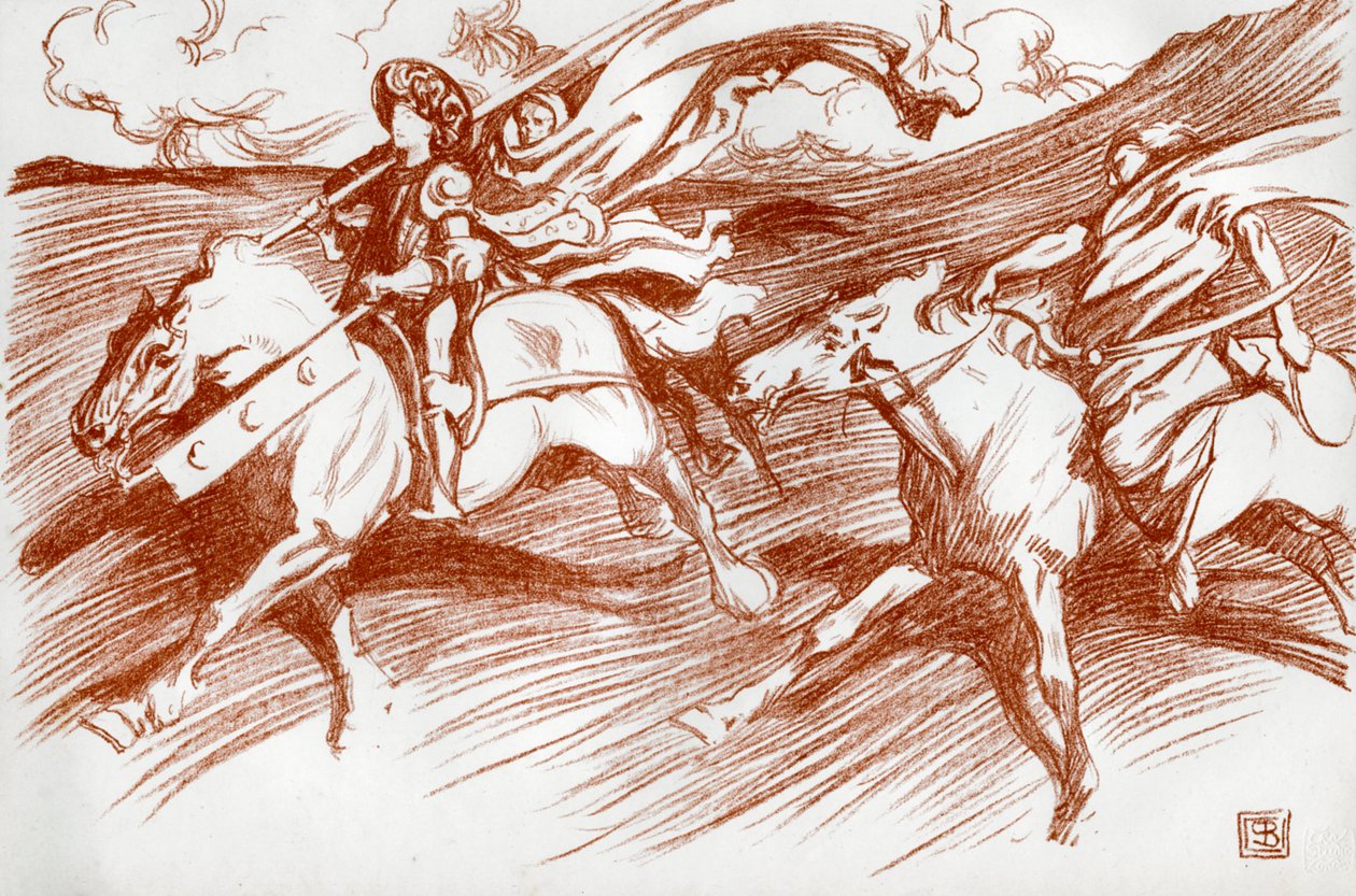 Rytíř a jeho společníci, 1898. od Byam Shaw