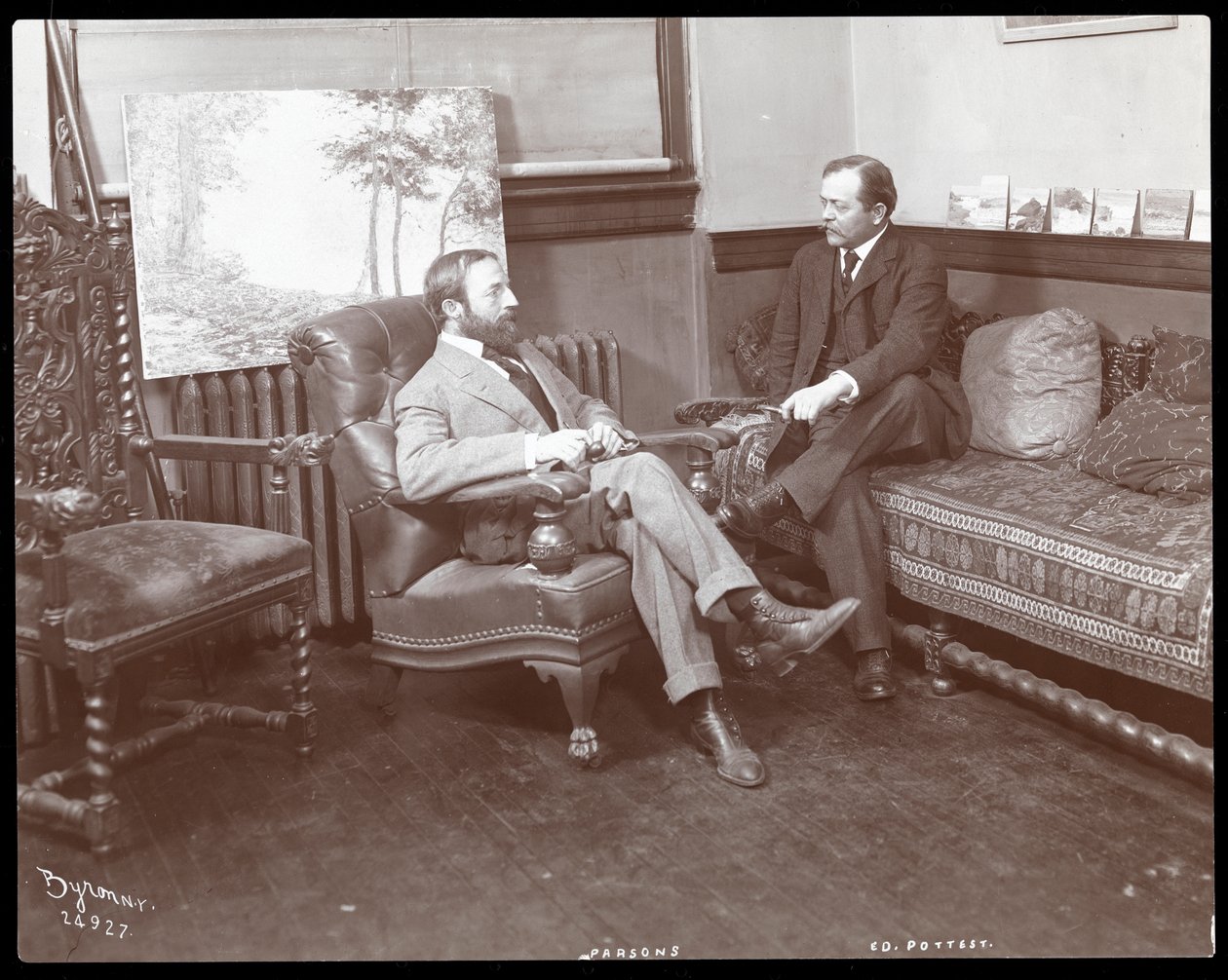 Umělci Parsons a Ed Pottest, 1907 (stříbrný želatinový tisk) od Byron Company
