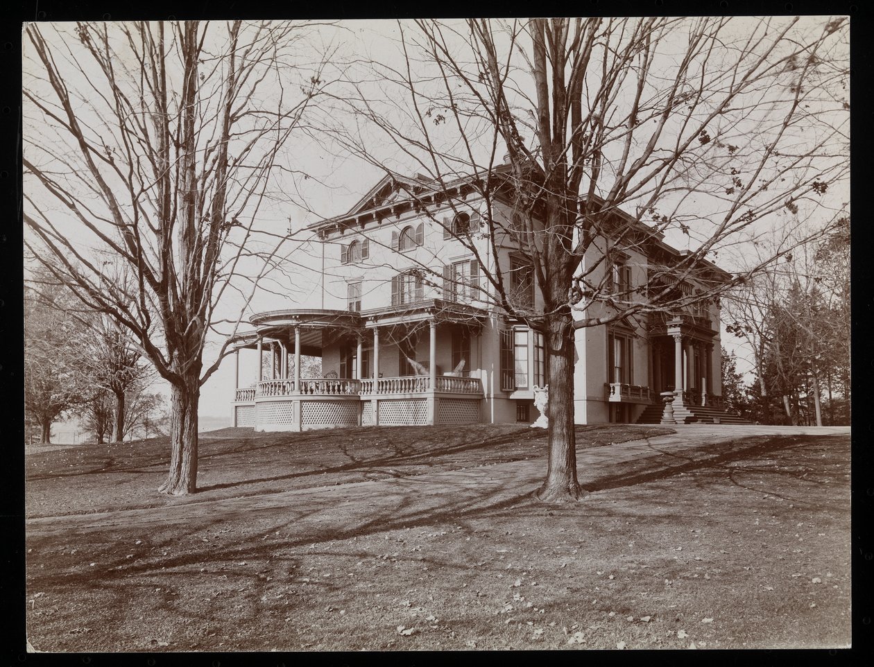 Rezidence Johna Jacoba Astora v Rhinecliff, New York, 1893-94 (stříbrný želatinový tisk) od Byron Company