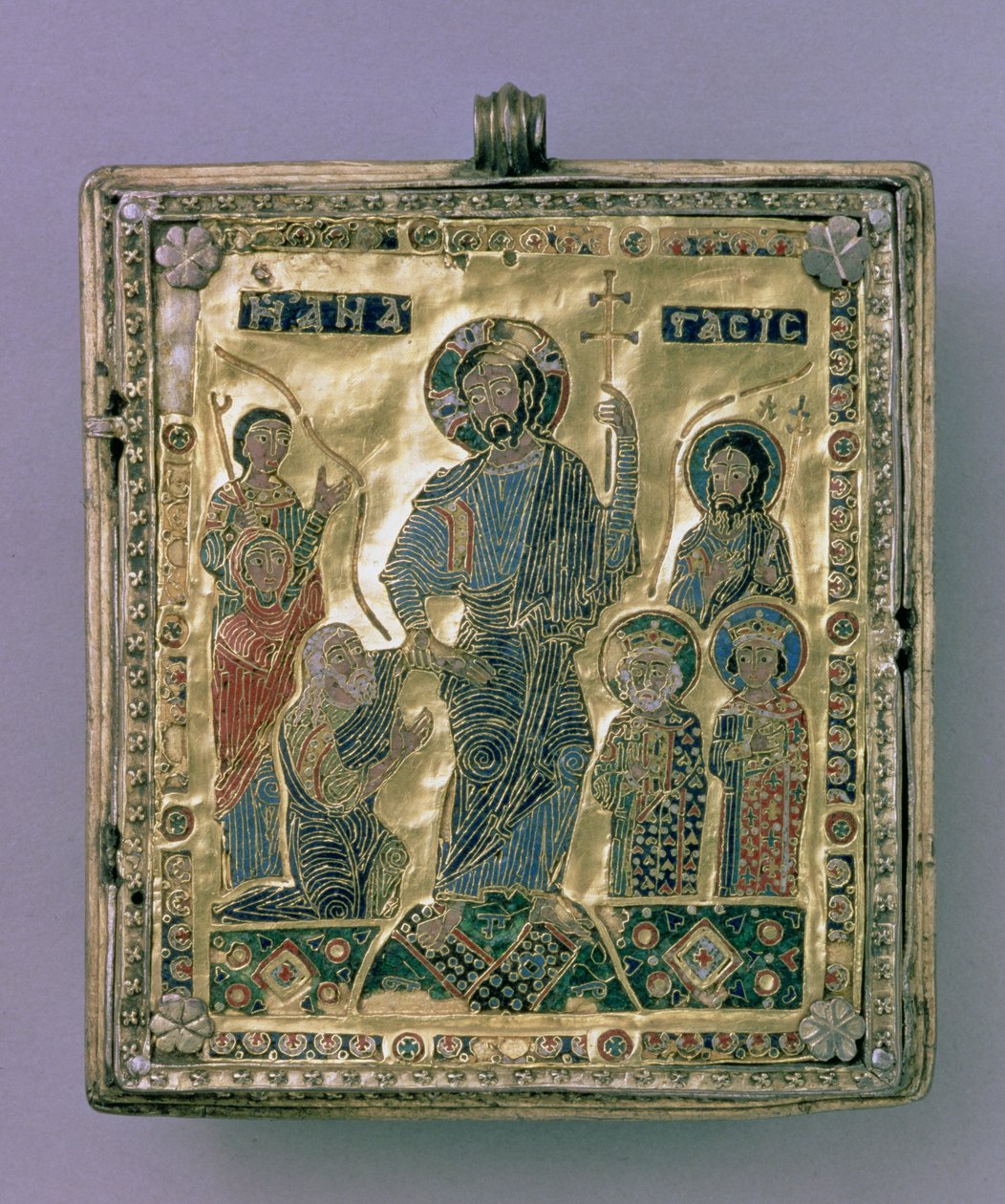 Anastasis (zlato a smalt) od Byzantine