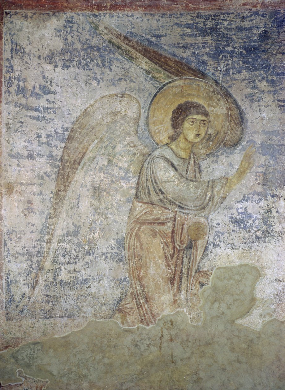 Archanděl Gabriel, detail z interiéru kaple od Byzantine