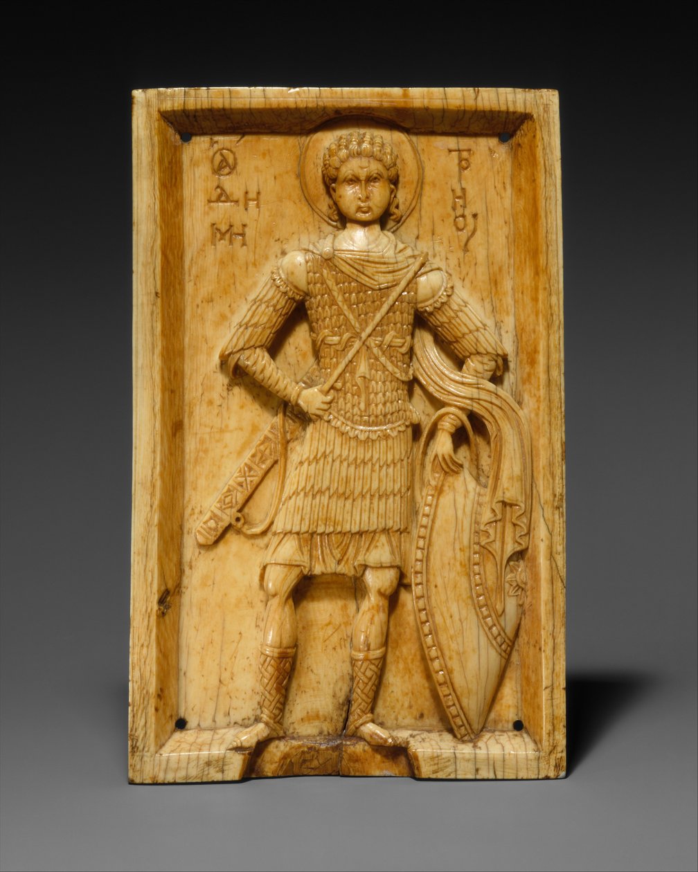 Ikona se svatým Demetriem, 950-1000 (slonovina) od Byzantine