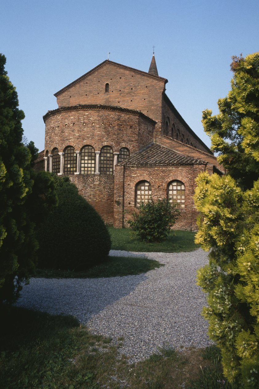 Vnější pohled na chevet od Byzantine School