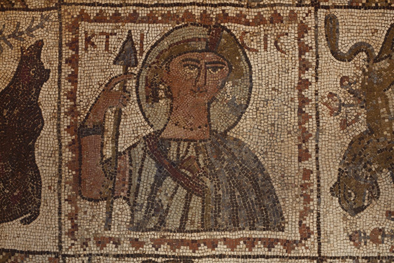 Portrét hodnostáře (mozaika) od Byzantine School