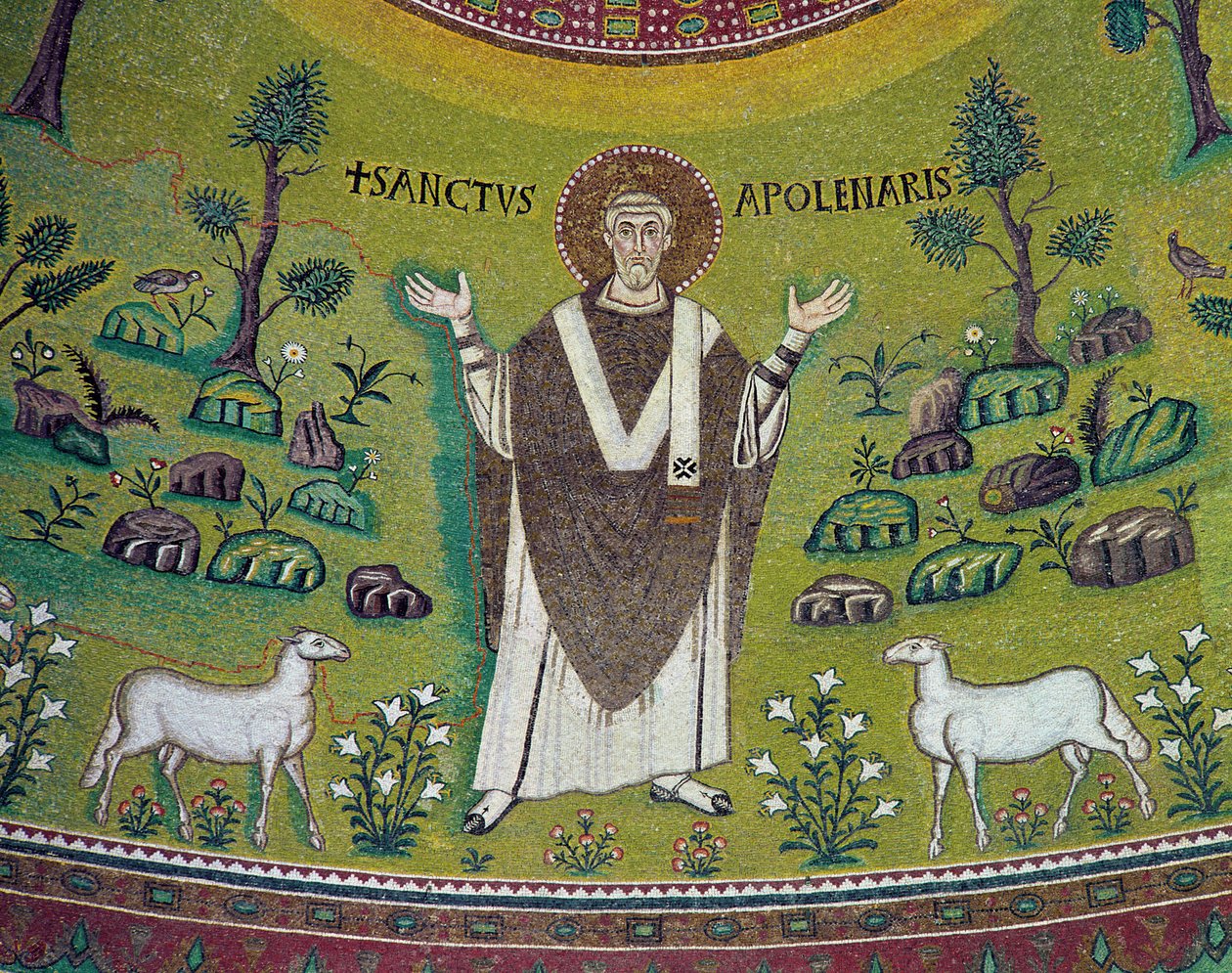 St. Apollinare (d.c.79) (mozaika) od Byzantine School