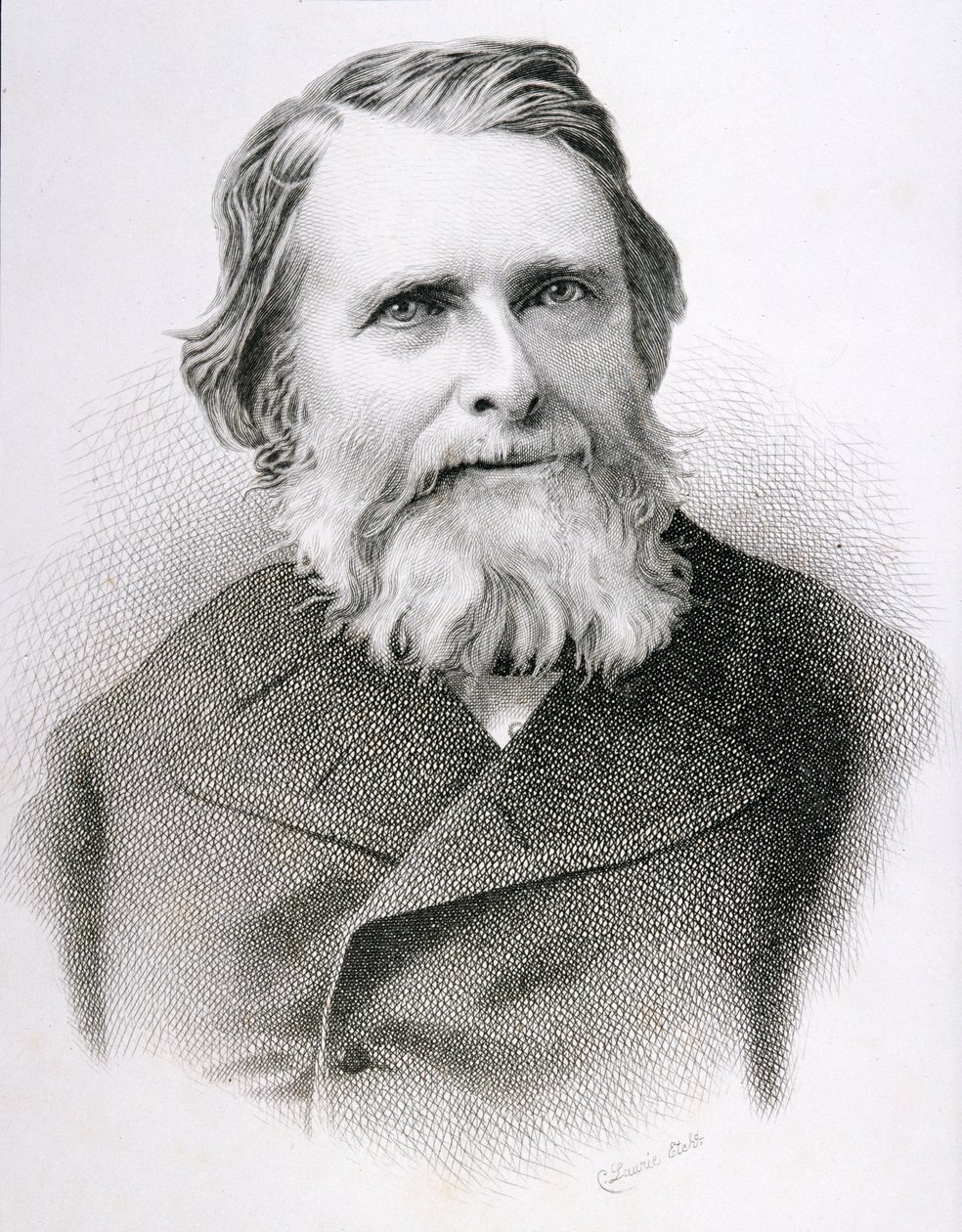 Portrét Johna Ruskina (1819-1900) od C. Laurie