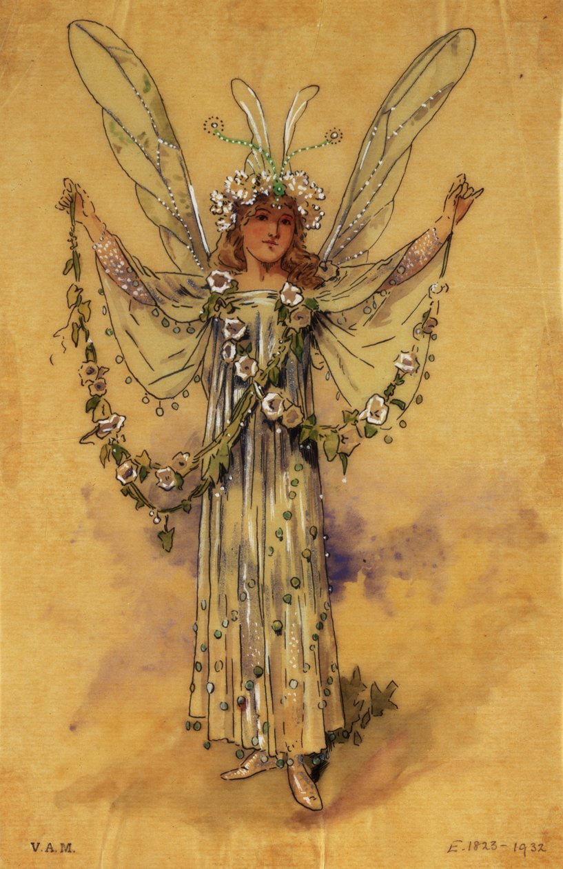 The Bindweed Fairy, kostým pro Sen noci svatojánské, produkoval R. Courtneidge pro Princes Theatre, Manchester od C. Wilhelm