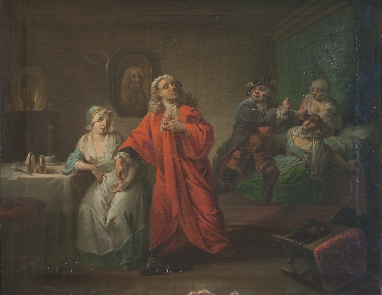 Porodnice, dějství III, scéna 6 od C.A. Lorentzen