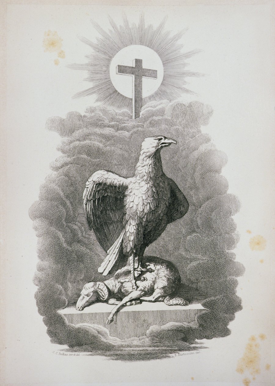 Alegorie Říma, vyryla B. Barloccini, 1849 od C.C Perkins