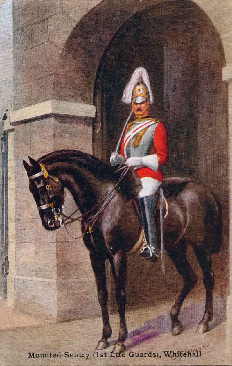 Mounted Sentry 1st Life Guards, Whitehall, 1933. od C.T. Howard