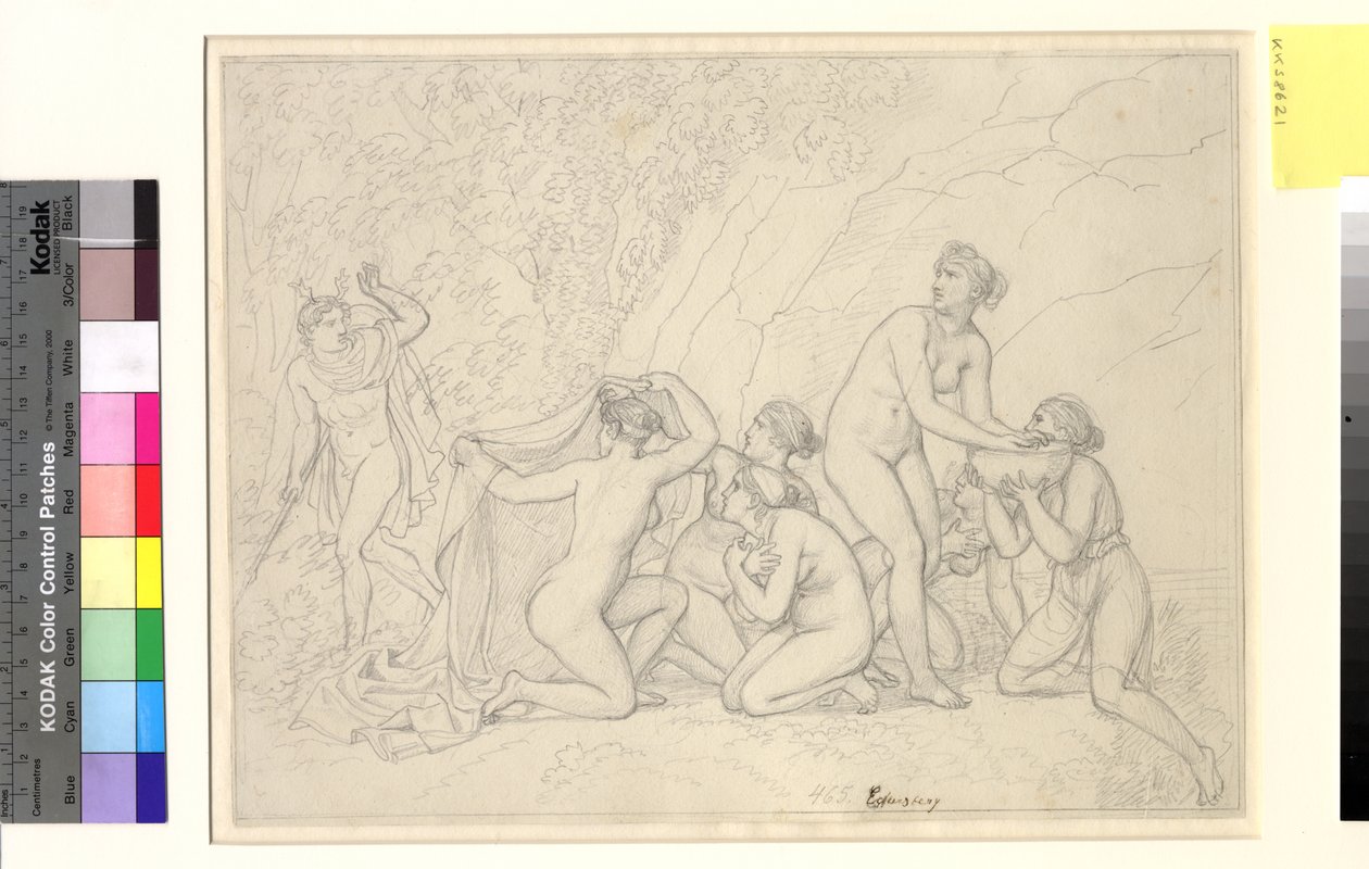 Diana a Actaeon. od Christoffer Wilhelm Eckersberg