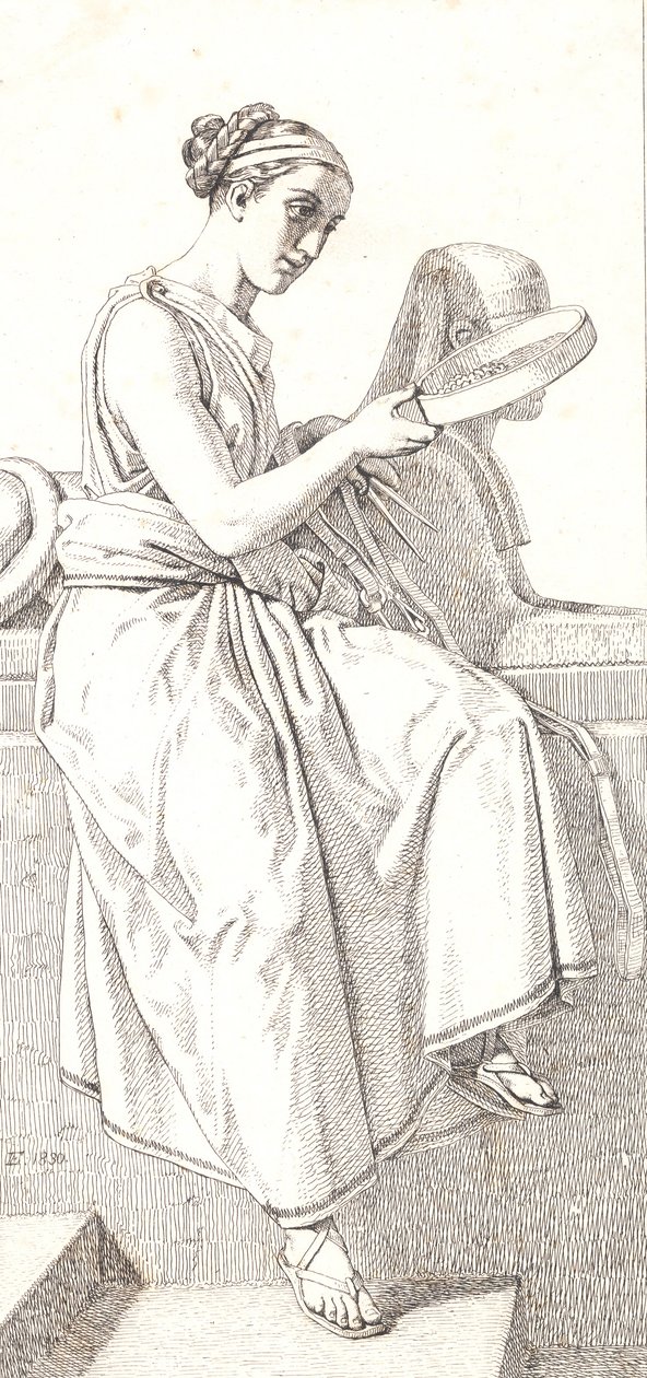 Důvod. Alegorická postava od Christoffer Wilhelm Eckersberg