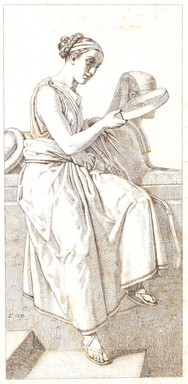 Důvod. Alegorická postava od Christoffer Wilhelm Eckersberg