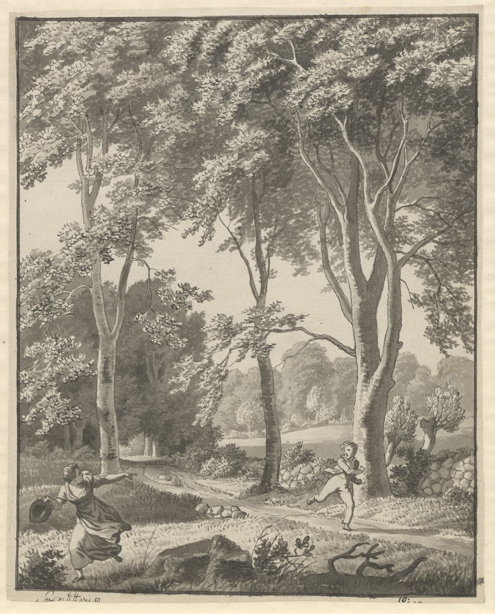 Z lesa u Svendstrupu od Christoffer Wilhelm Eckersberg