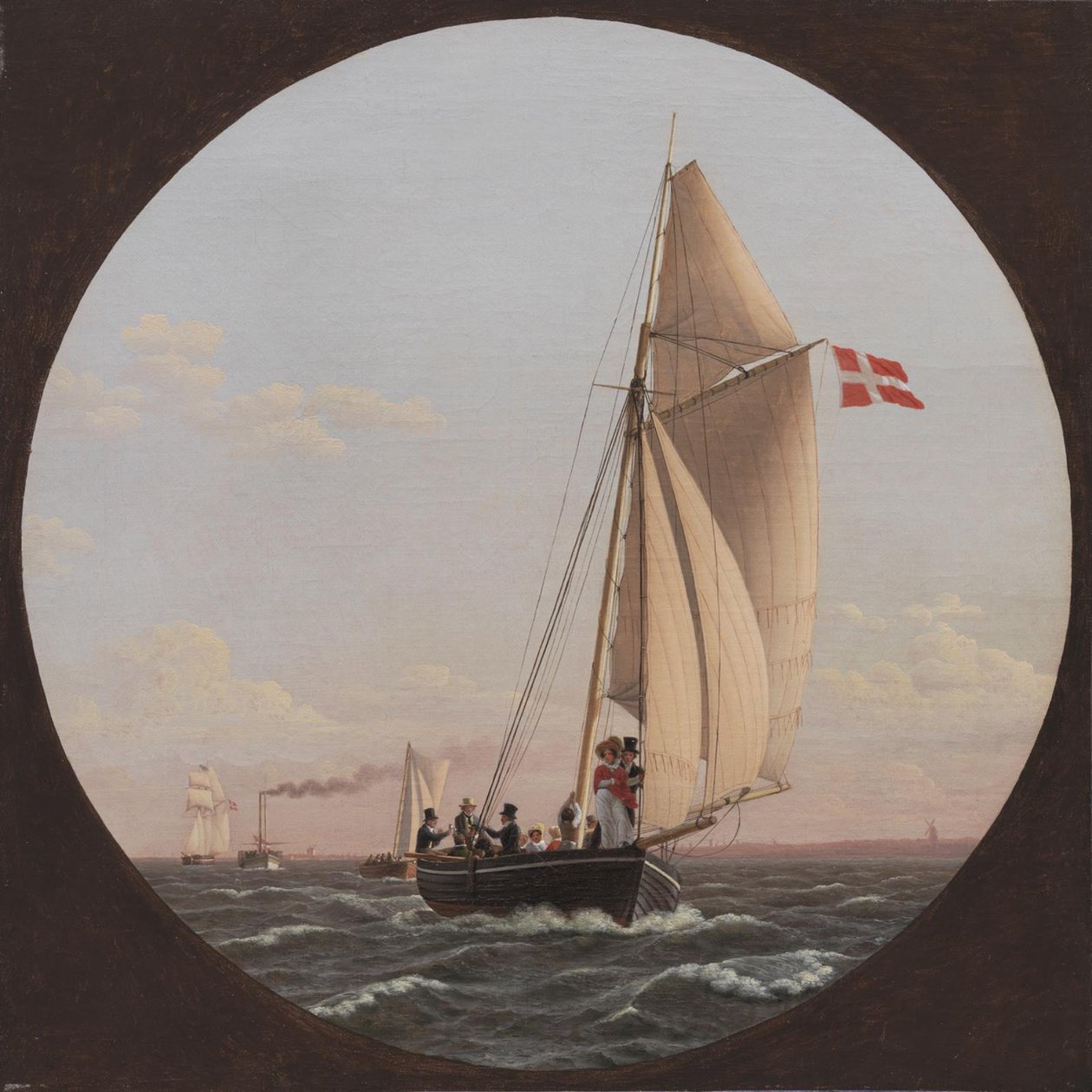 Plavba z Kodaně do Charlottenlundu od Christoffer Wilhelm Eckersberg