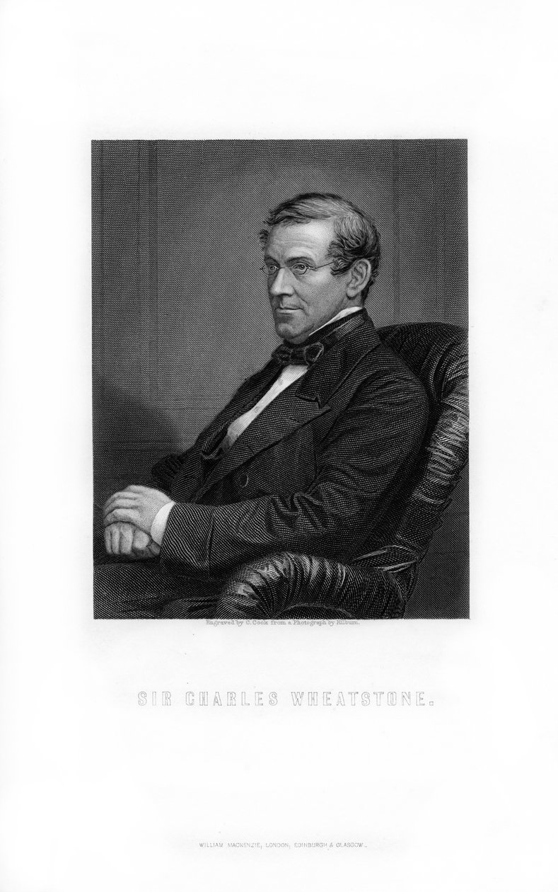 Sir Charles Wheatstone, britský vynálezce, 1899. od C. Cook