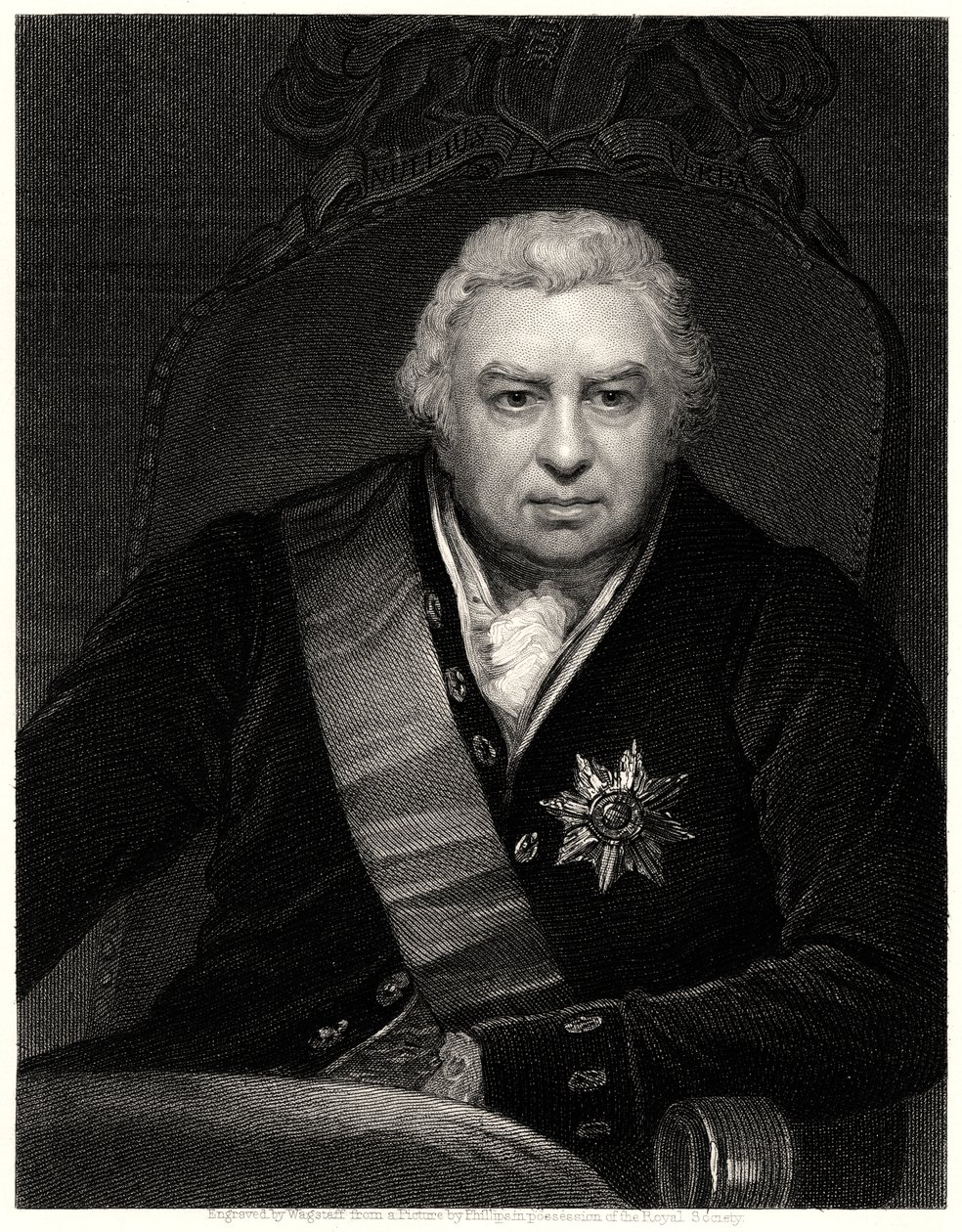 Sir J Banks, 19. století od C. E. Wagstaff