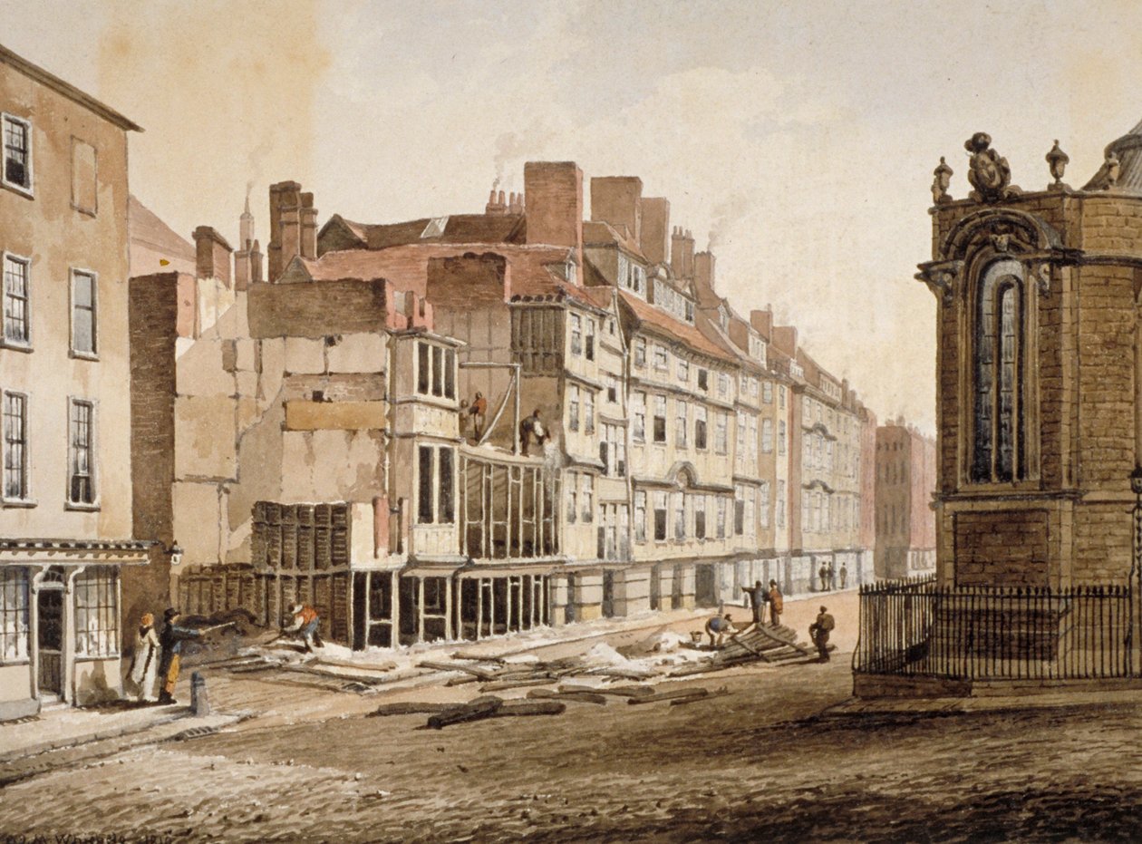 Strand, Westminster, Londýn, 1810 od C John M Whichelo