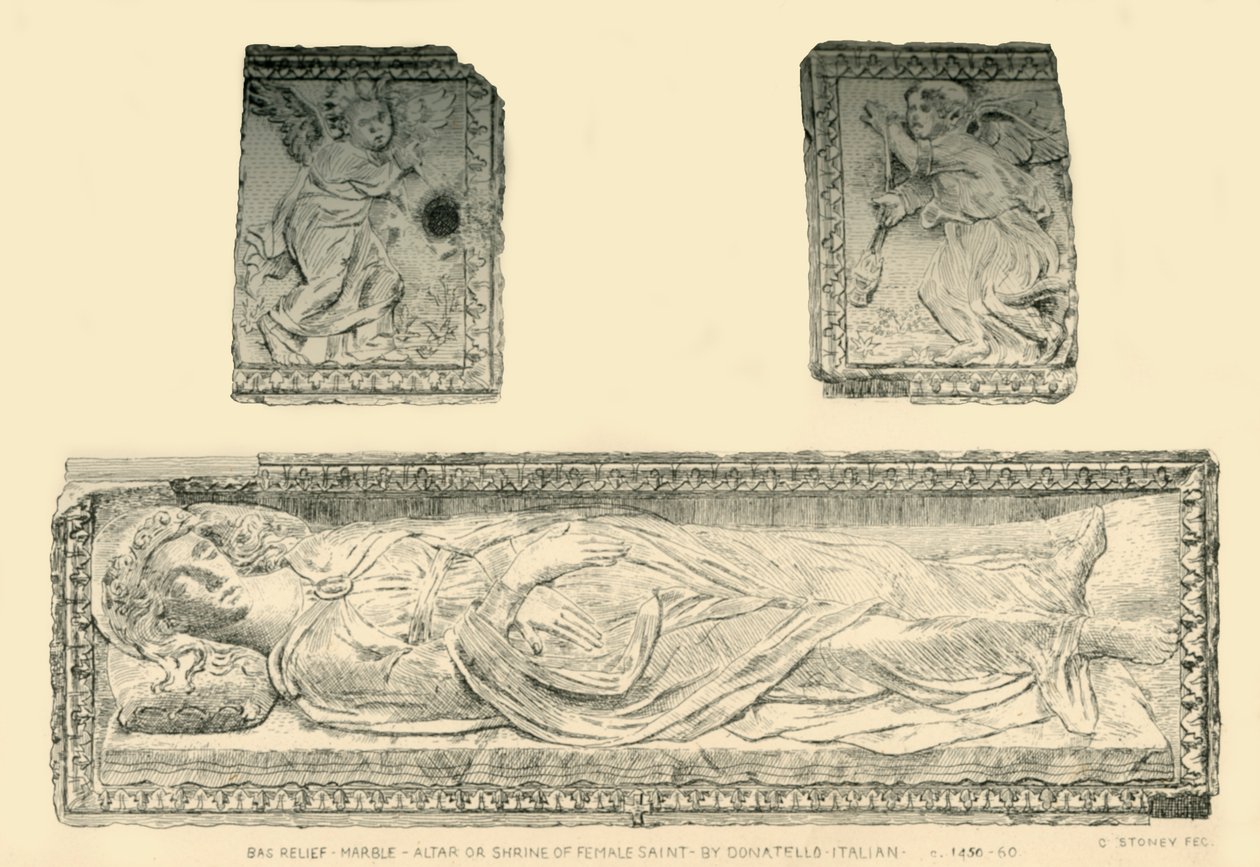 Sarkofág Santa Giustina, c1476, 1881. od C Stoney