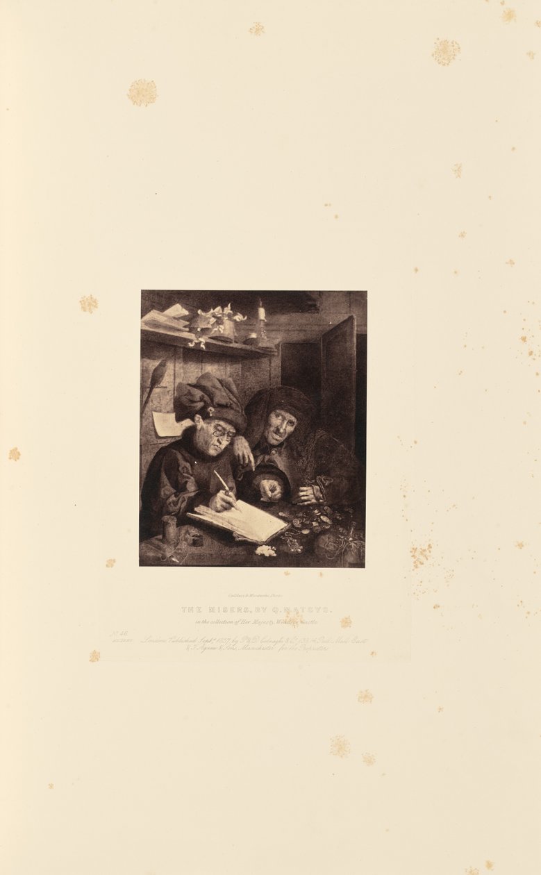 The Misers, autor: Q. Matsys od Caldesi and Montecchi