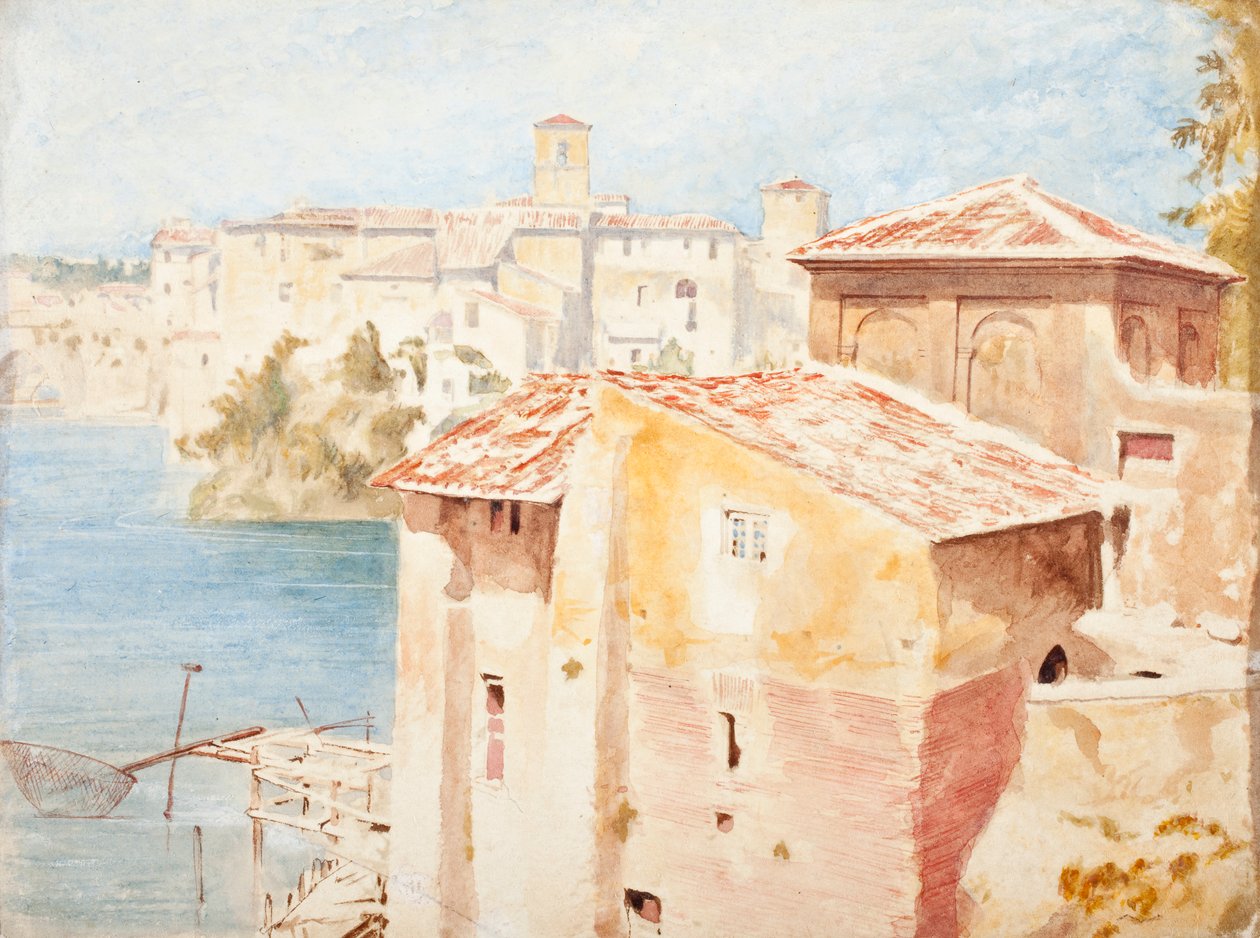 65 Chaitamoni [Chiatamone], Neapol od Calvert Richard Jones