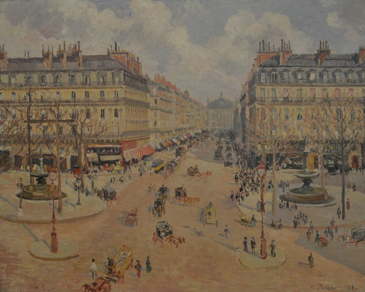 Avenue de lOpéra, Morning Sunshine od Camille Jacob Pissarro