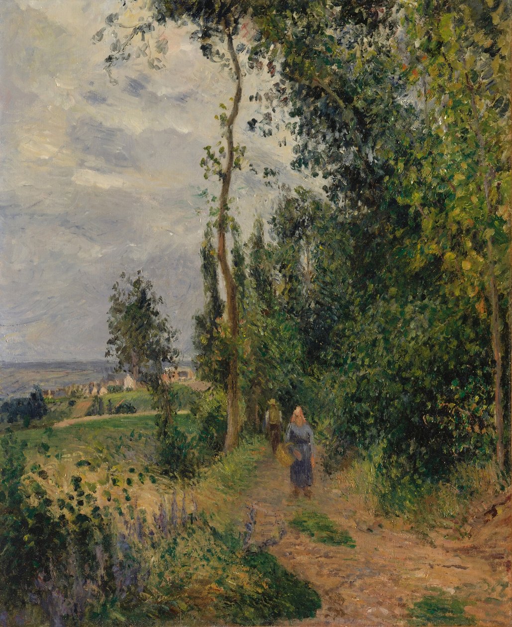 Côte des Grouettes, poblíž Pontoise od Camille Jacob Pissarro
