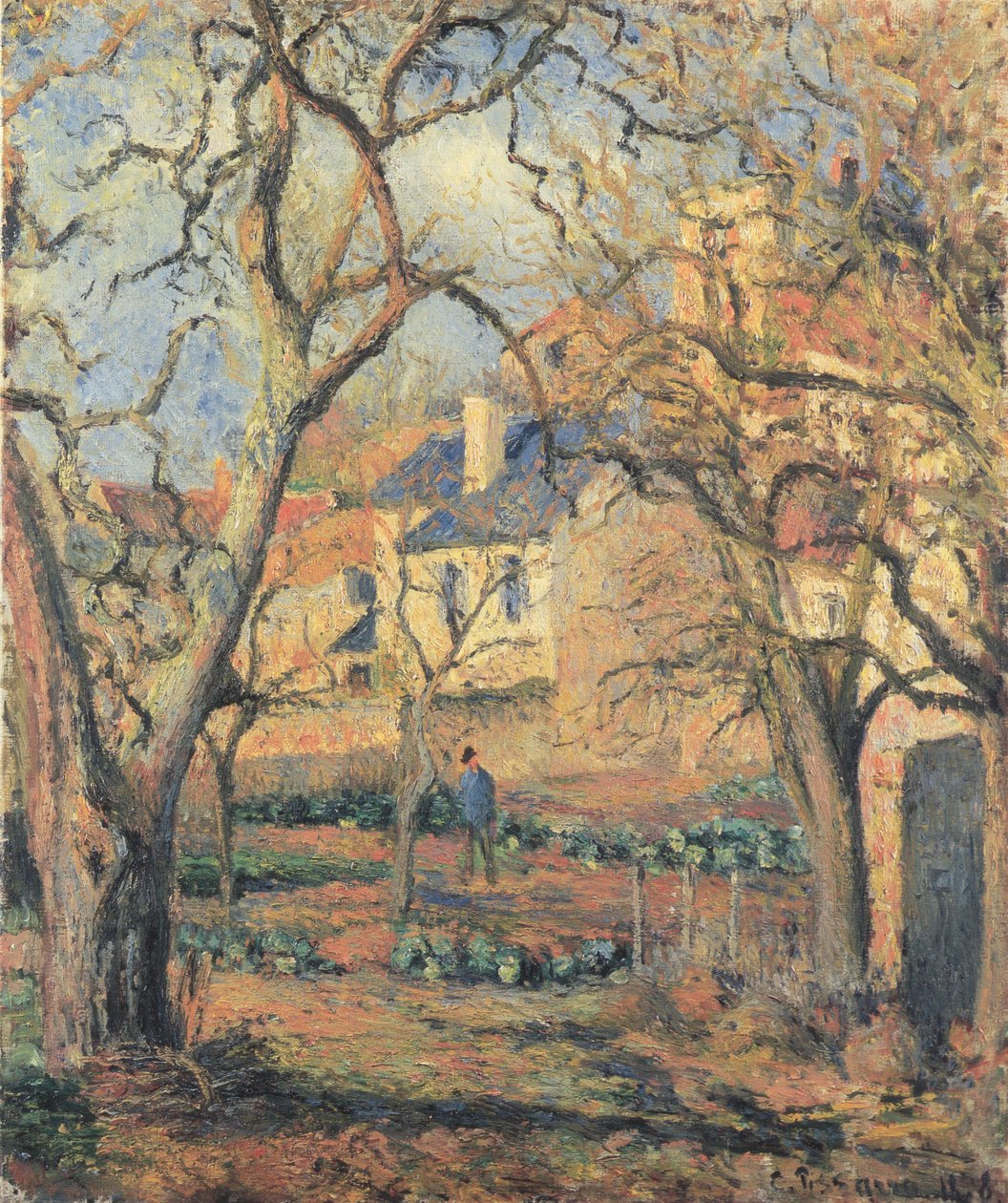 Zeleninová zahrada v L´Hermitage od Camille Jacob Pissarro