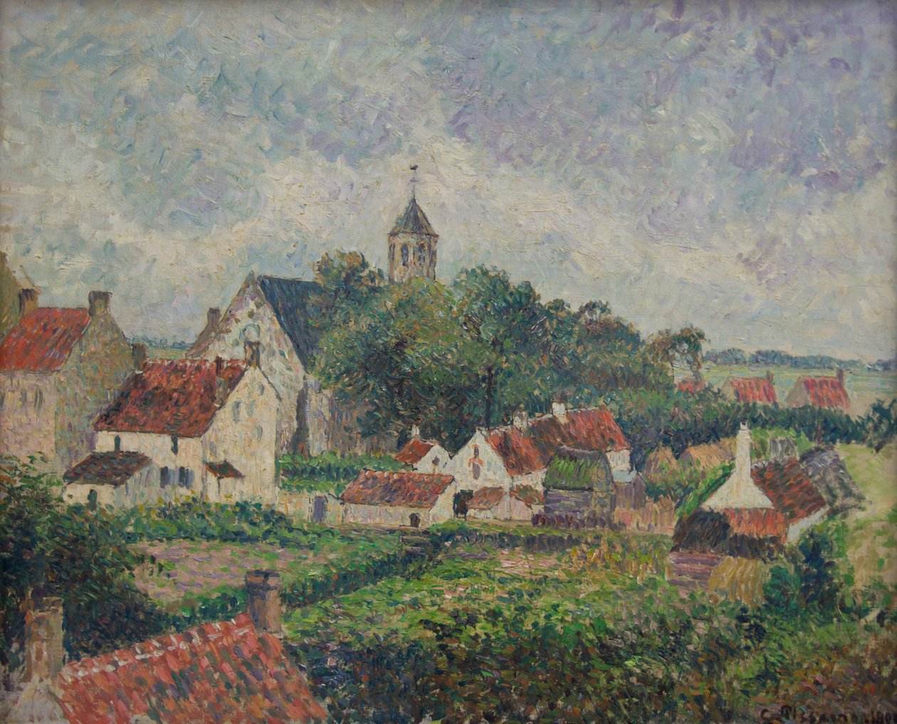 Vesnice Knocke od Camille Jacob Pissarro