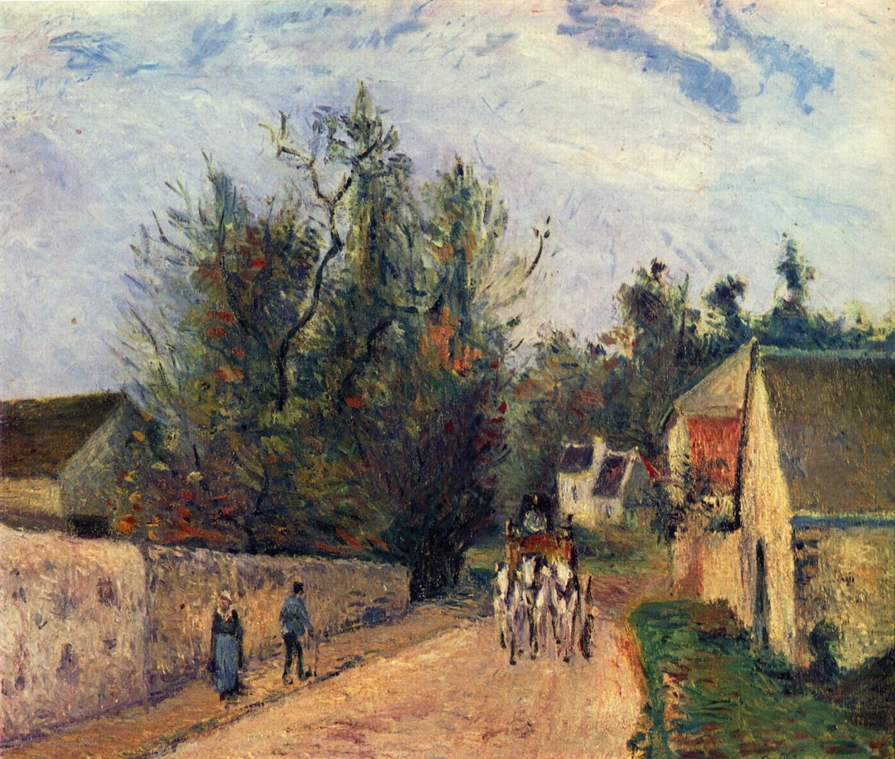Dostavník do Ennery od Camille Jacob Pissarro