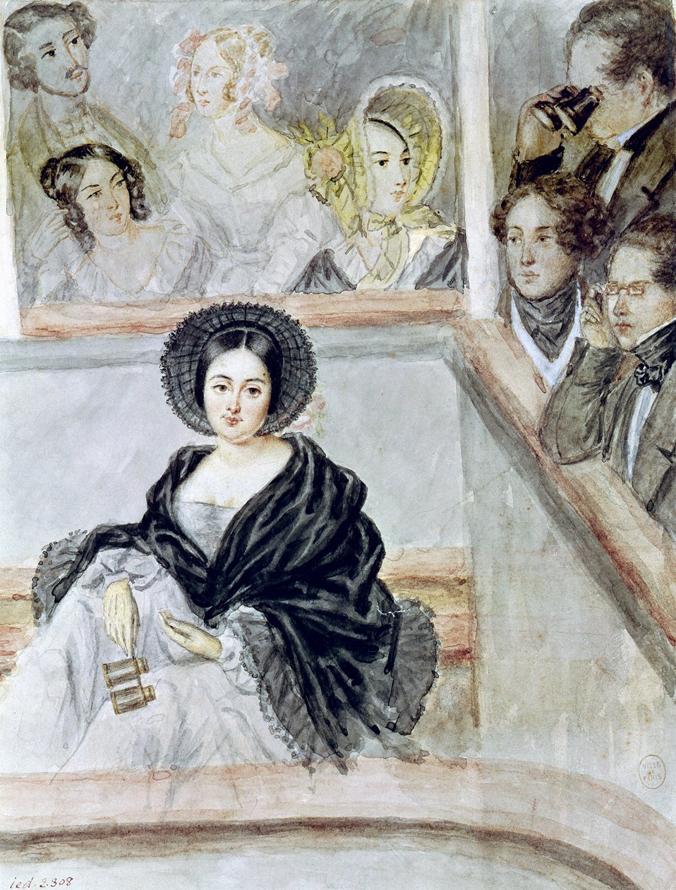 Marie Duplessis (1824-47) v divadle od Camille Joseph Etienne Roqueplan