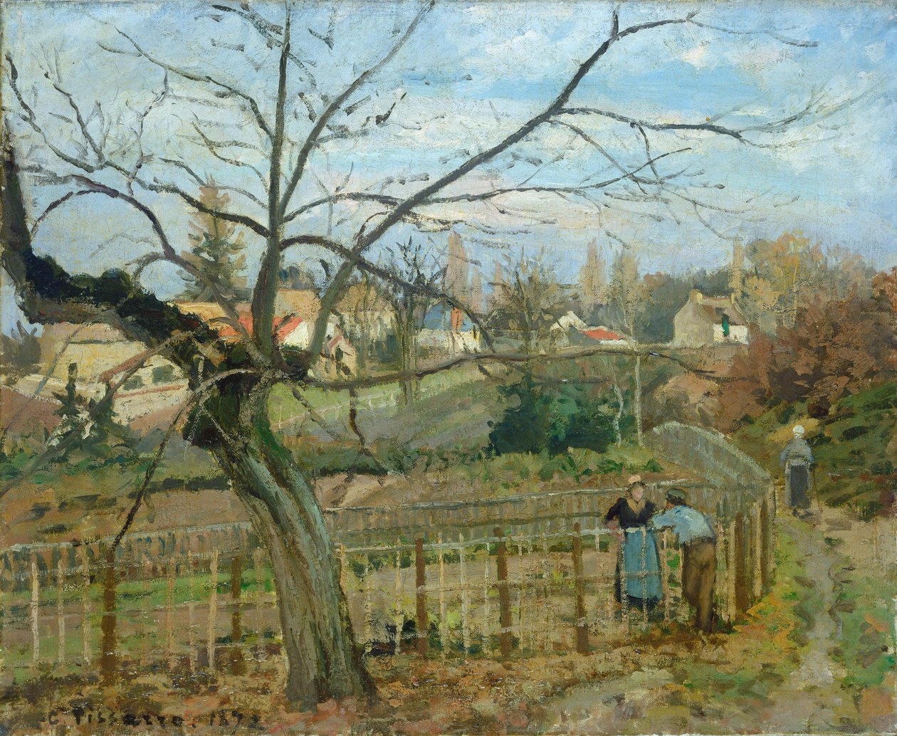 Plot, 1872 od Camille Jacob Pissarro