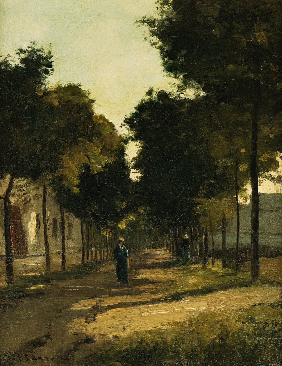 Silnice; La Route, c. 1870 od Camille Jacob Pissarro