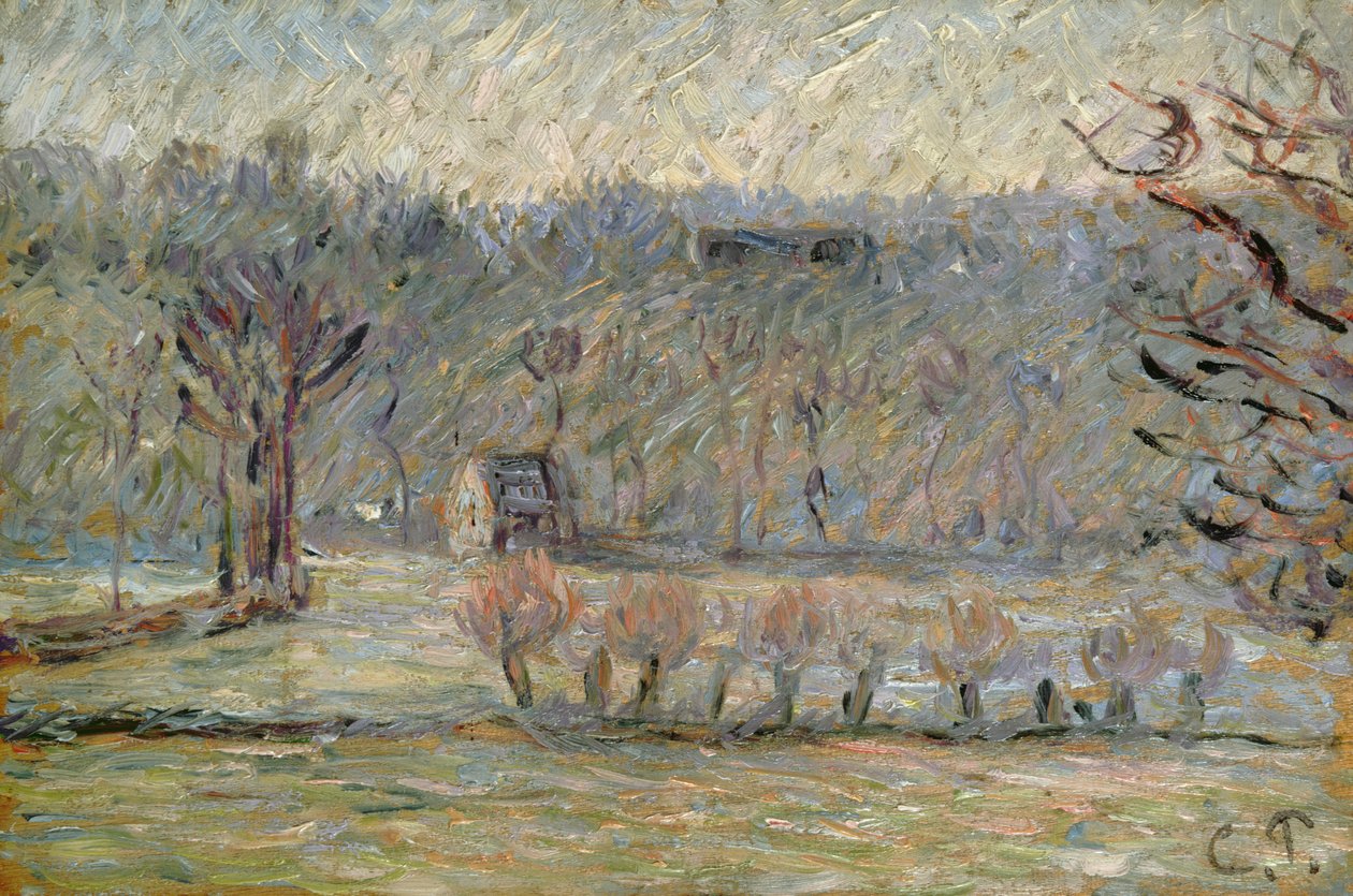 The Hill at Vaches, Bazincourt, c.1890 od Camille Jacob Pissarro
