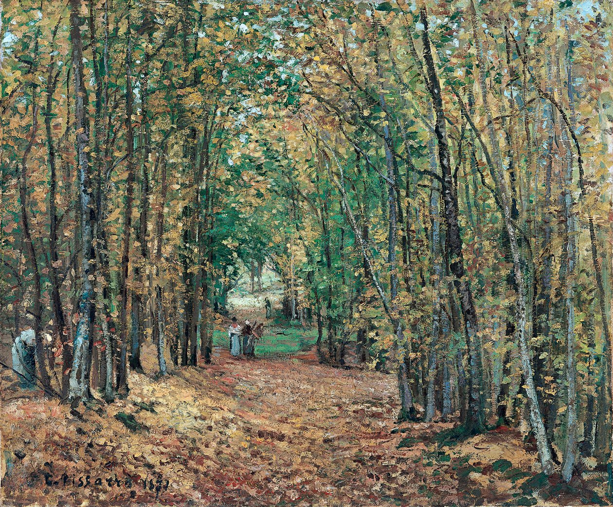 The Woods at Marly, 1871 od Camille Jacob Pissarro