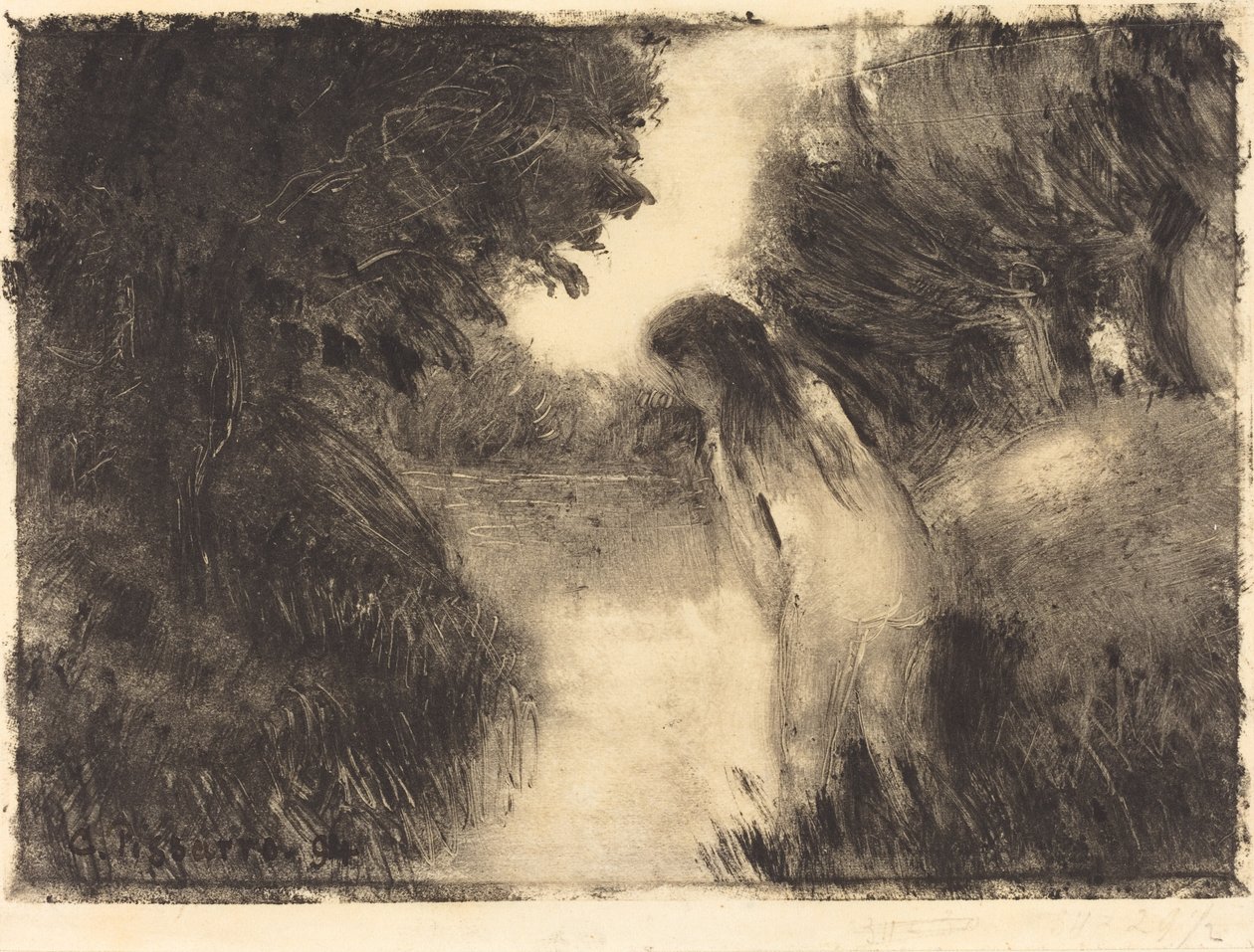 Koupání, 1894. od Camille Pissarro