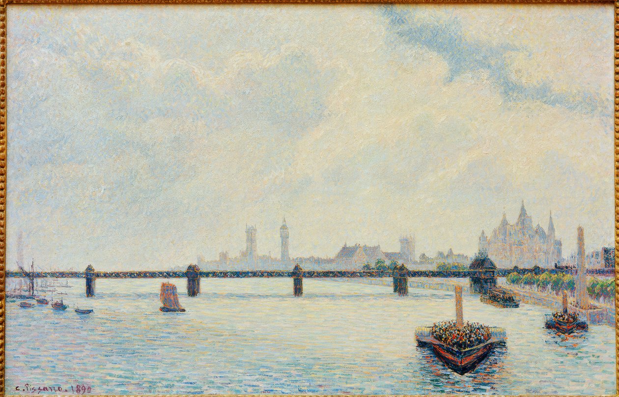 Charing Cross Bridge, Londýn od Camille Pissarro