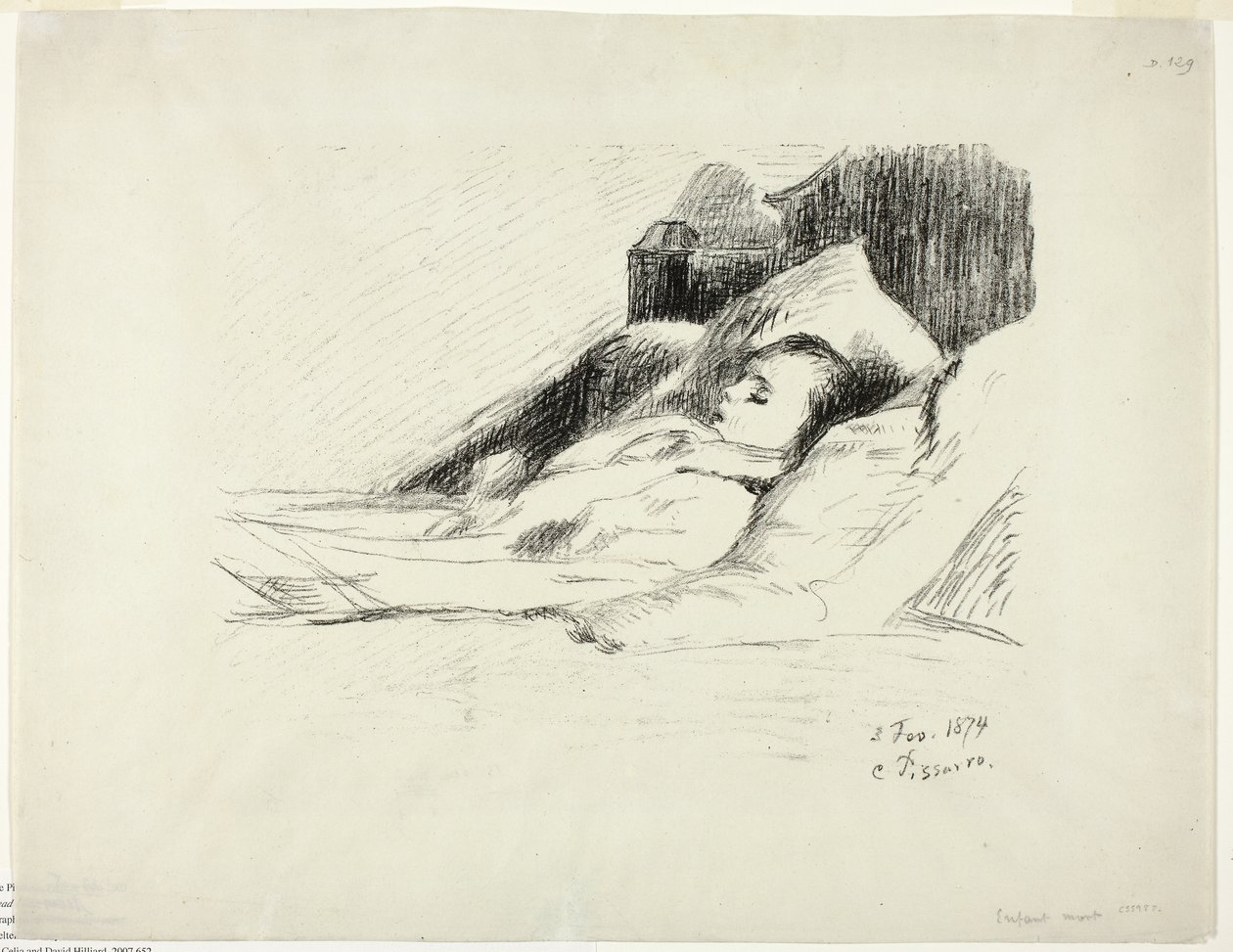 Mrtvé dítě od Camille Pissarro