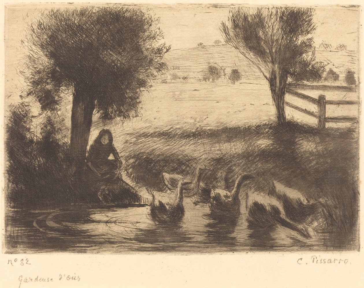 Husí dívka od Camille Pissarro