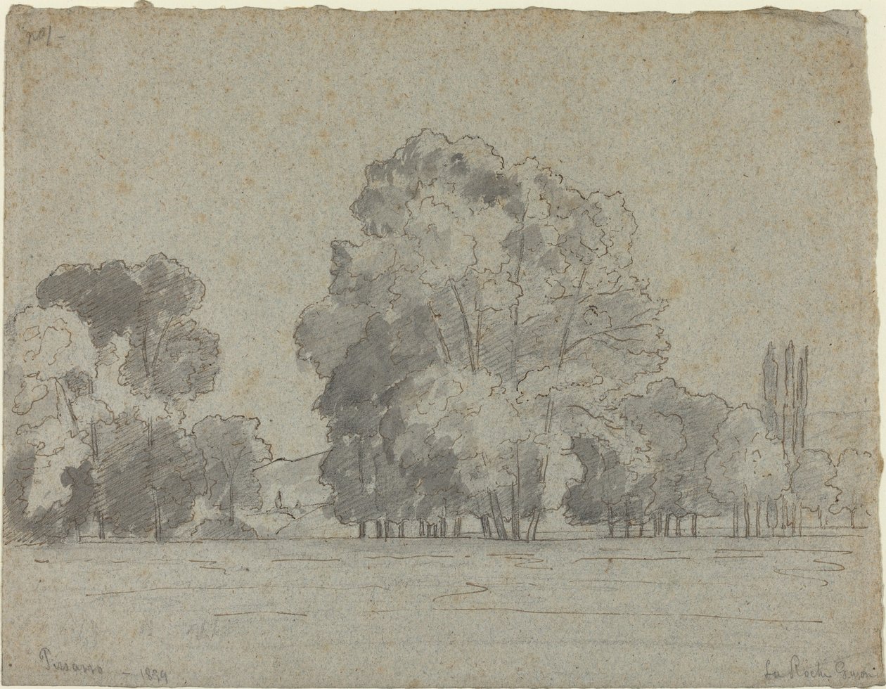 Háj stromů, 1859. od Camille Pissarro