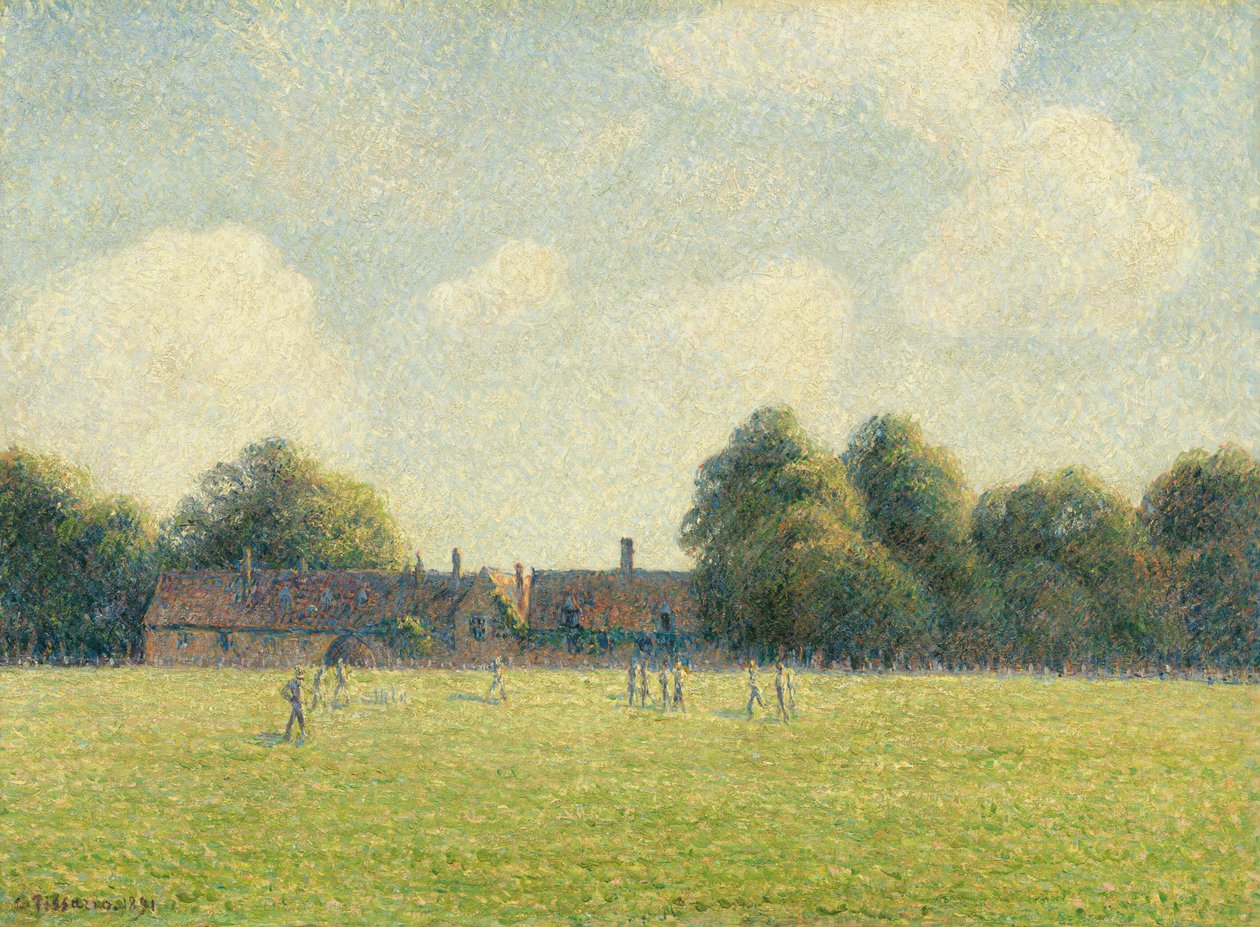 Hampton Court Green od Camille Pissarro