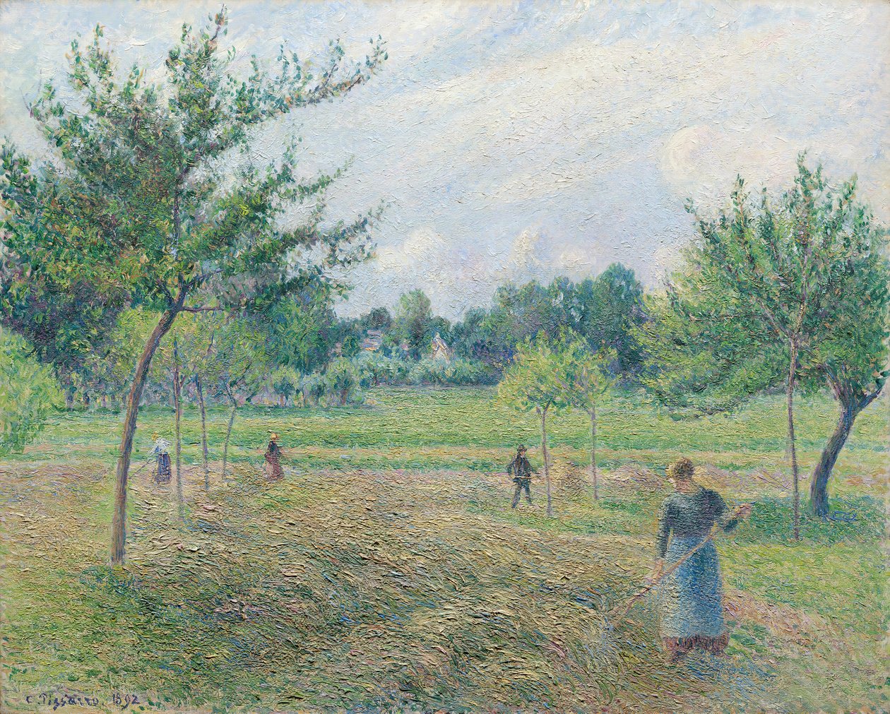 Senoseč v Éragny, 1892. od Camille Pissarro