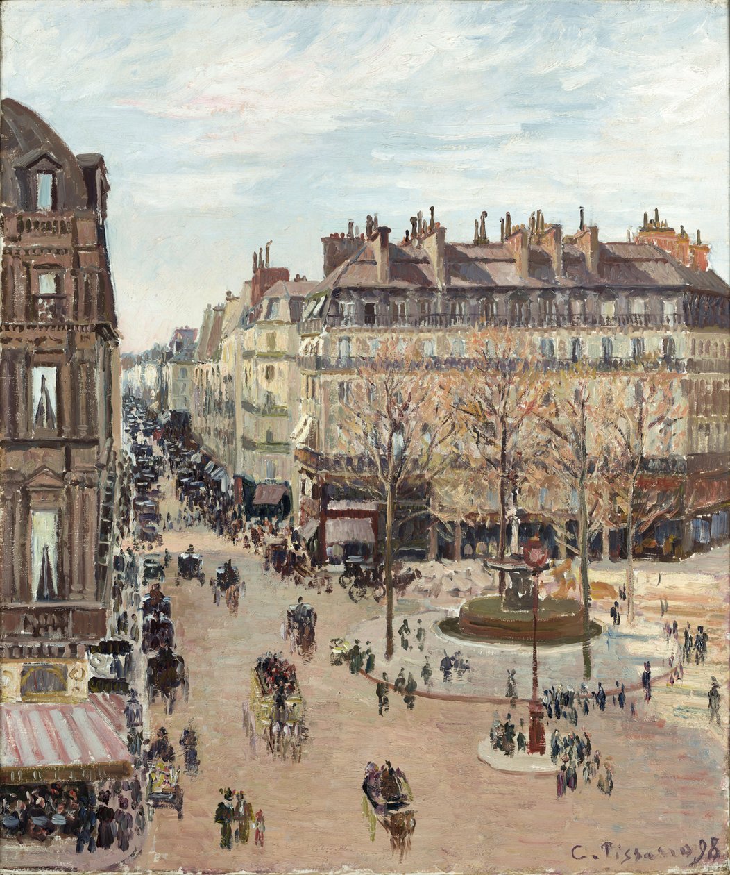 Rue Saint-Honoré od Camille Pissarro