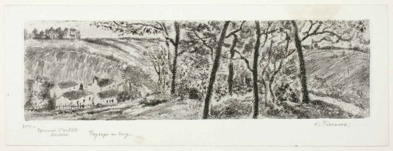 Krajina Panorama od Camille Pissarro