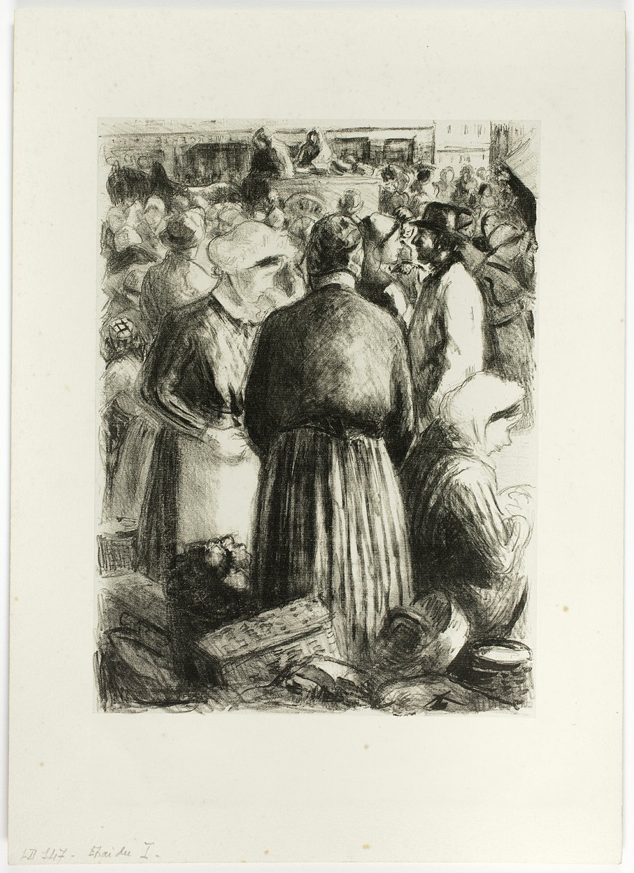 Trh v Pointoise od Camille Pissarro