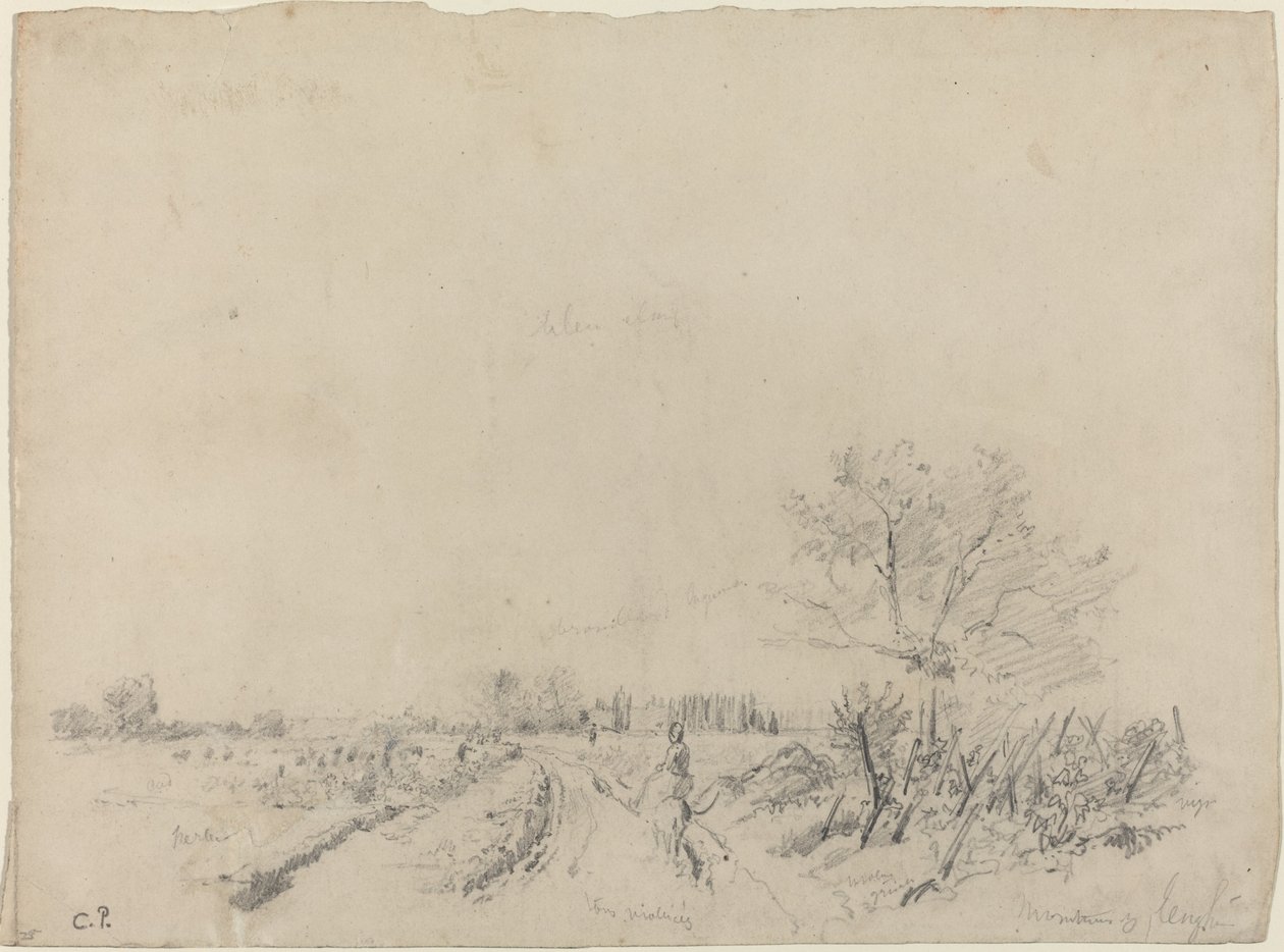 Montmorency Road, c. 18501860. od Camille Pissarro