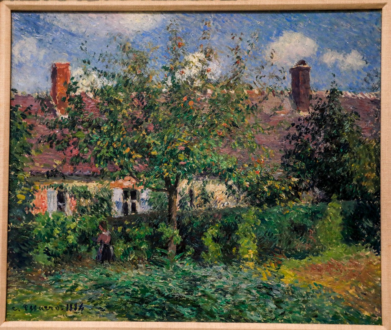 Selský dům v Èragny od Camille Pissarro
