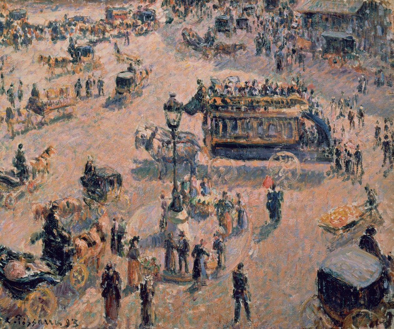 Místo Saint Lazare od Camille Pissarro