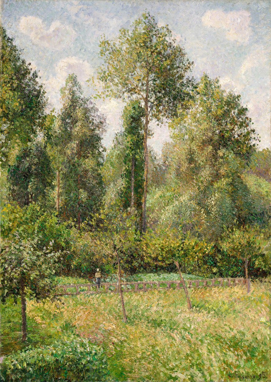 Topoly, Éragny, 1895. od Camille Jacob Pissarro